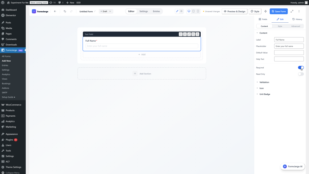 Step 6: Make the field required