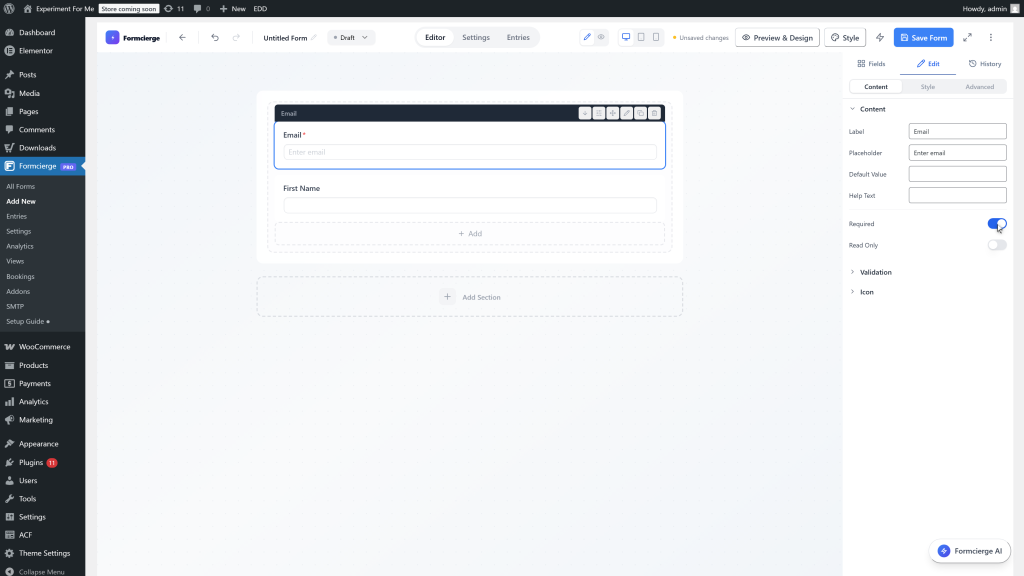 Step 7: Mark Email as required
