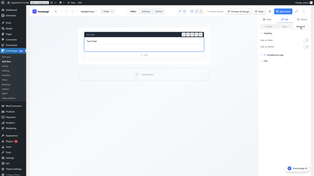 Step 10: The Right Panel — Advanced tab