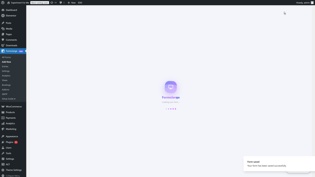 Step 14: Save and Preview the form